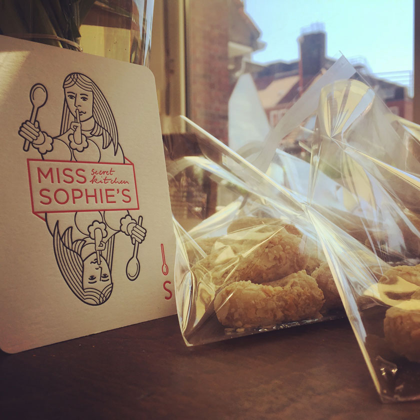 Miss sophie visitenkarte kekse